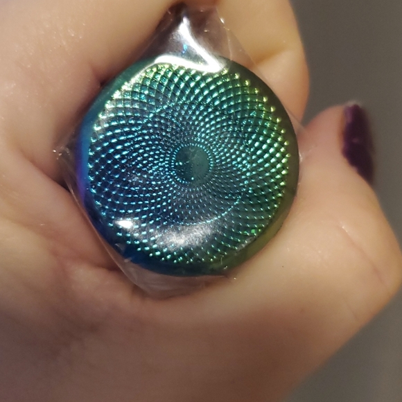 New Rainbow Hematite Yoga Open Design Pendant. - Picture 4 of 4